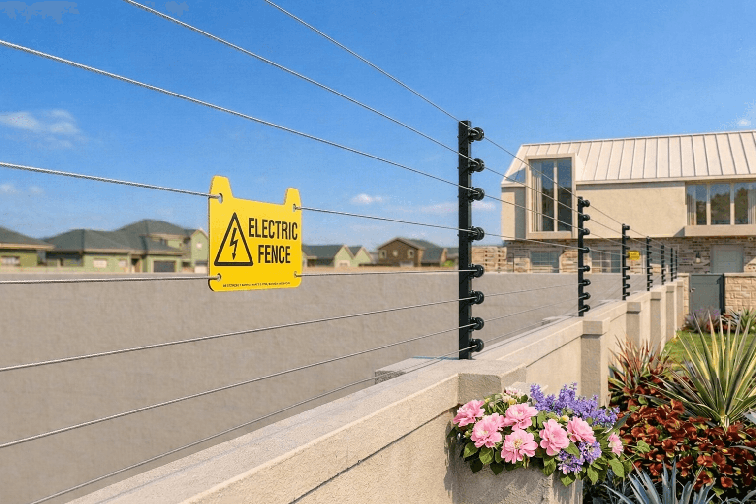 Electric perimeter fencing